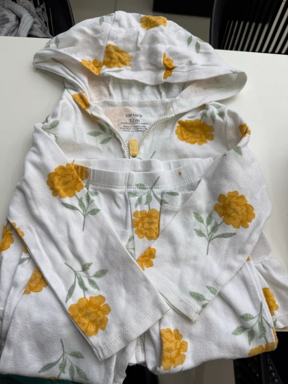 Vestido festa e conjunto carters(menina 12m)