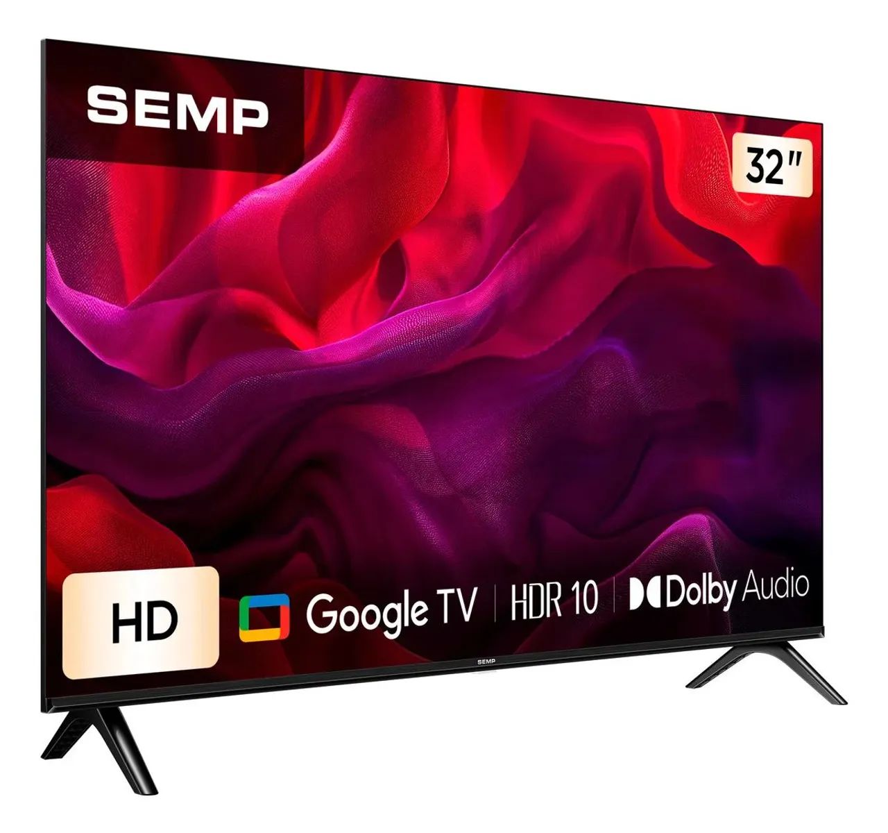 Smar TV Semp 32 Polegadas LED wi-fi Bluetooth Google tv 2 HDMI hdr10 e Dolby audio