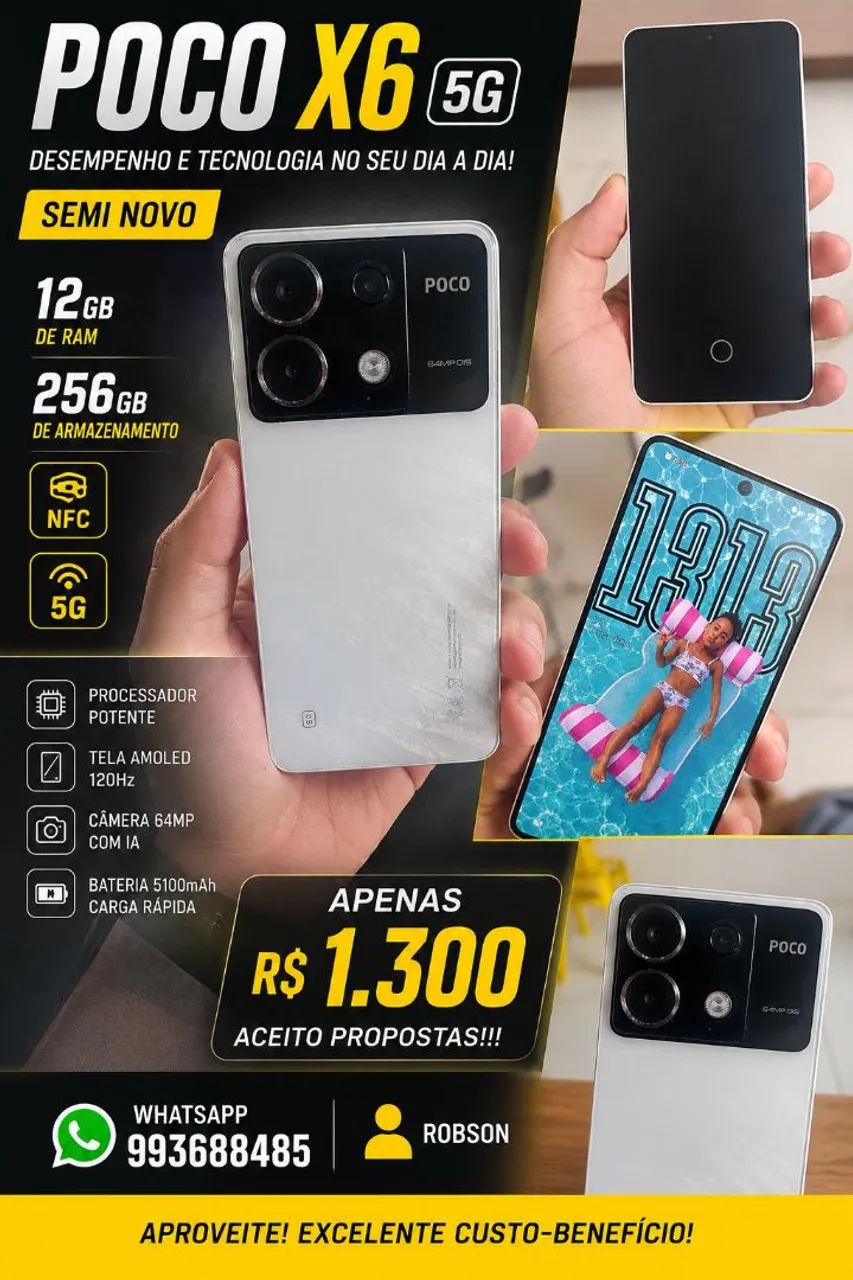 Celular Poco X6 
