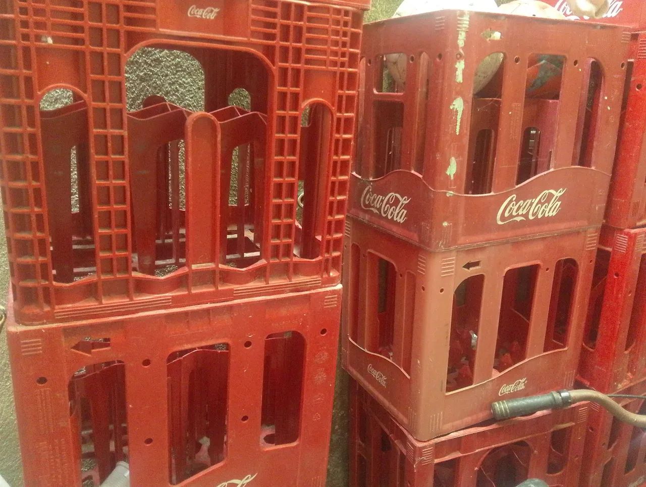 Caixa de coca cola seca 