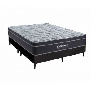 CAMA BOX KING SIZE COM CABECEIRA ORION ORTOBOM