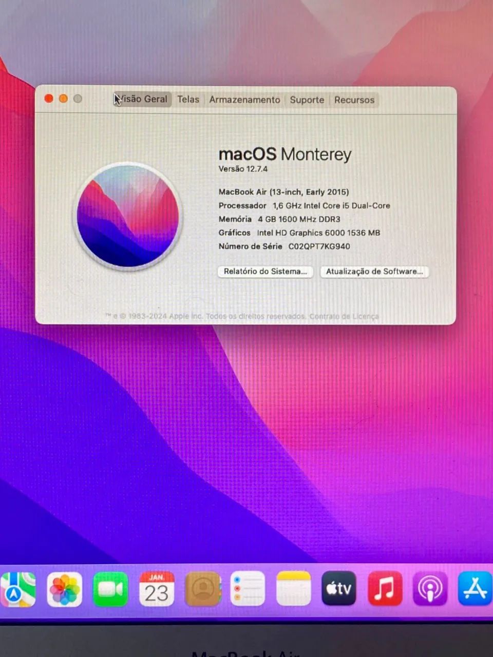 MacBook Air 2017 8 de ram 256gb - Foto 2