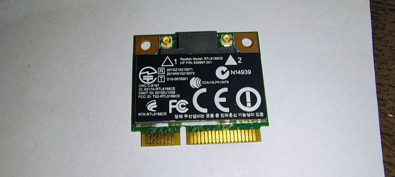 Placa de rede RTL8188ce WIFI PARA NOTEBOOK HP 