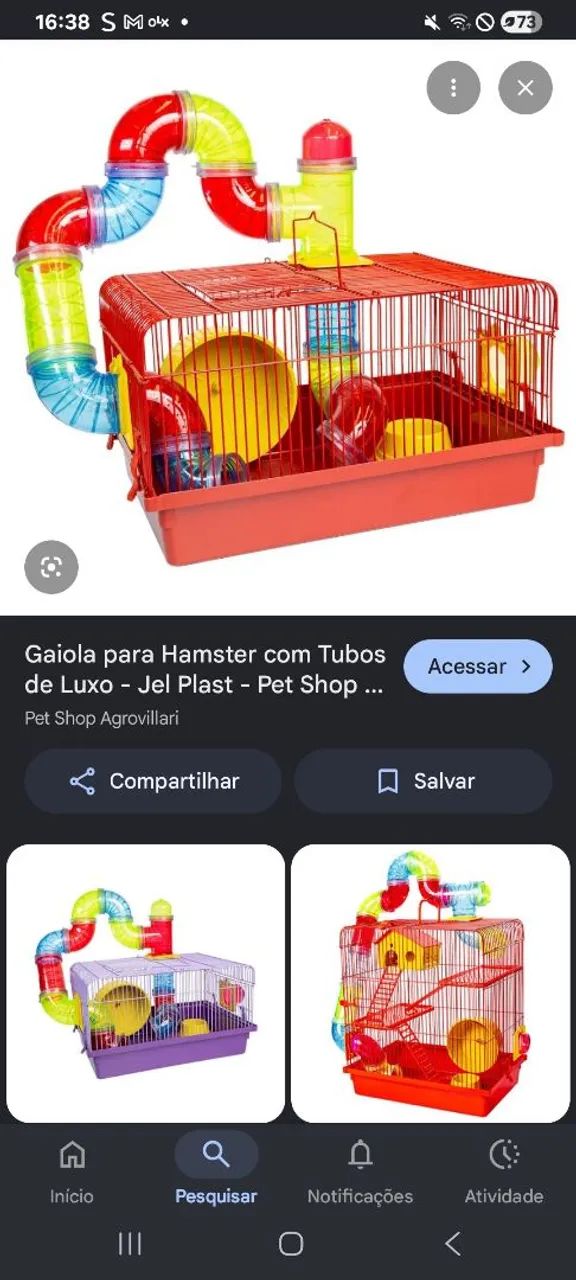 VENDO GAIOLA DE HAMSTER.