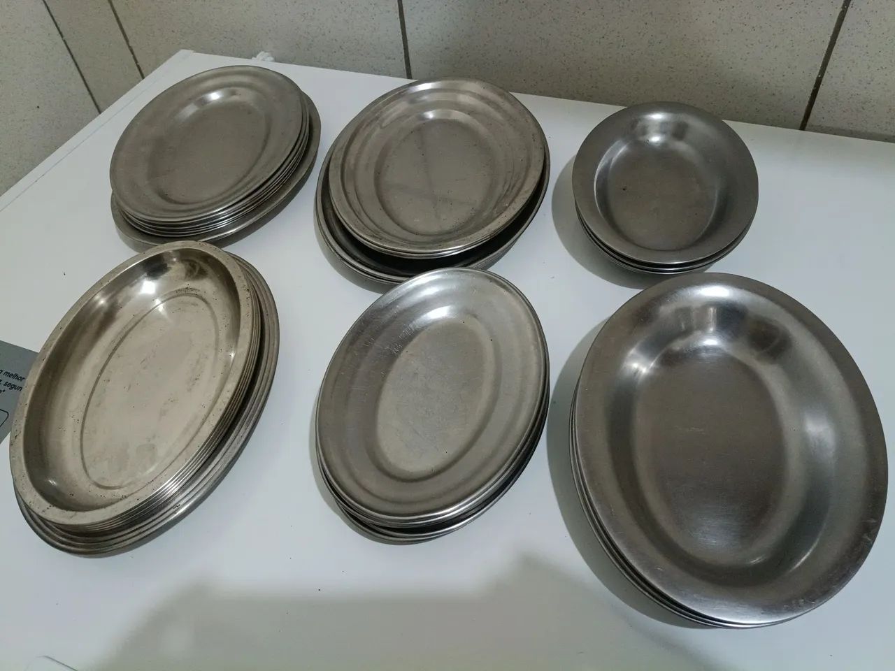 Bandeja de inox 49 peças $200 reais  - Foto 2