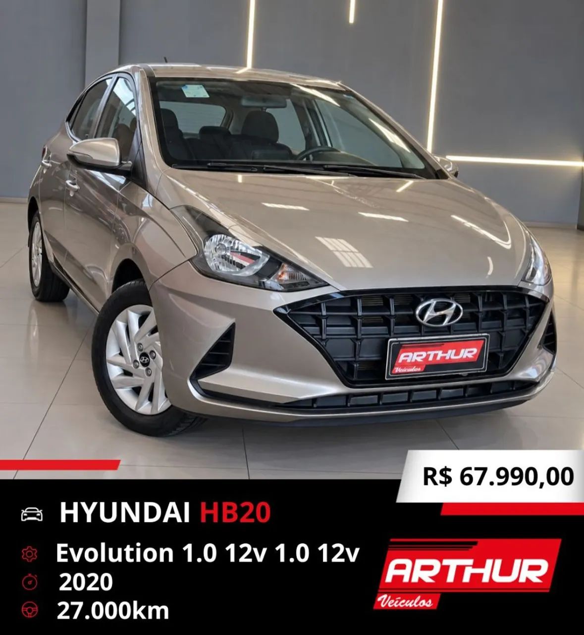 Hyundai HB20 Evolution 1.0 Flex 12V MEC 2020