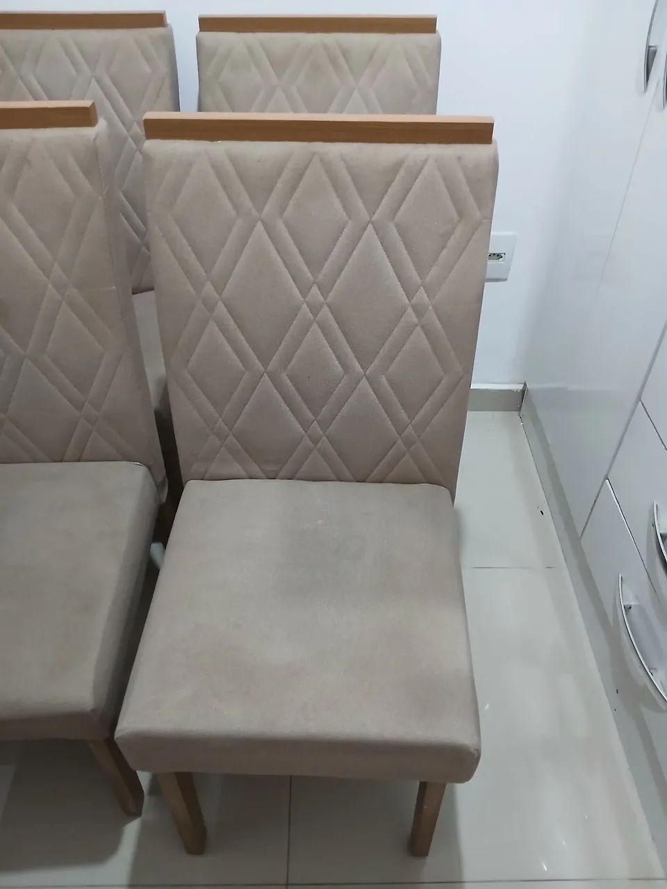 Kit 6 cadeiras para mesa de jantar 
