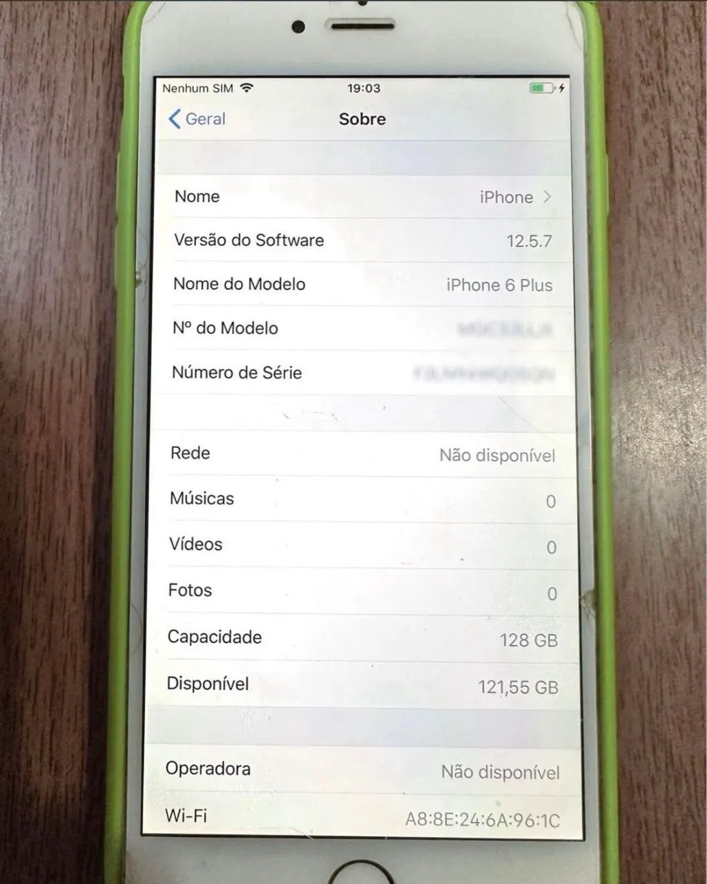iphone 6 plus 128gb branco - Foto 5