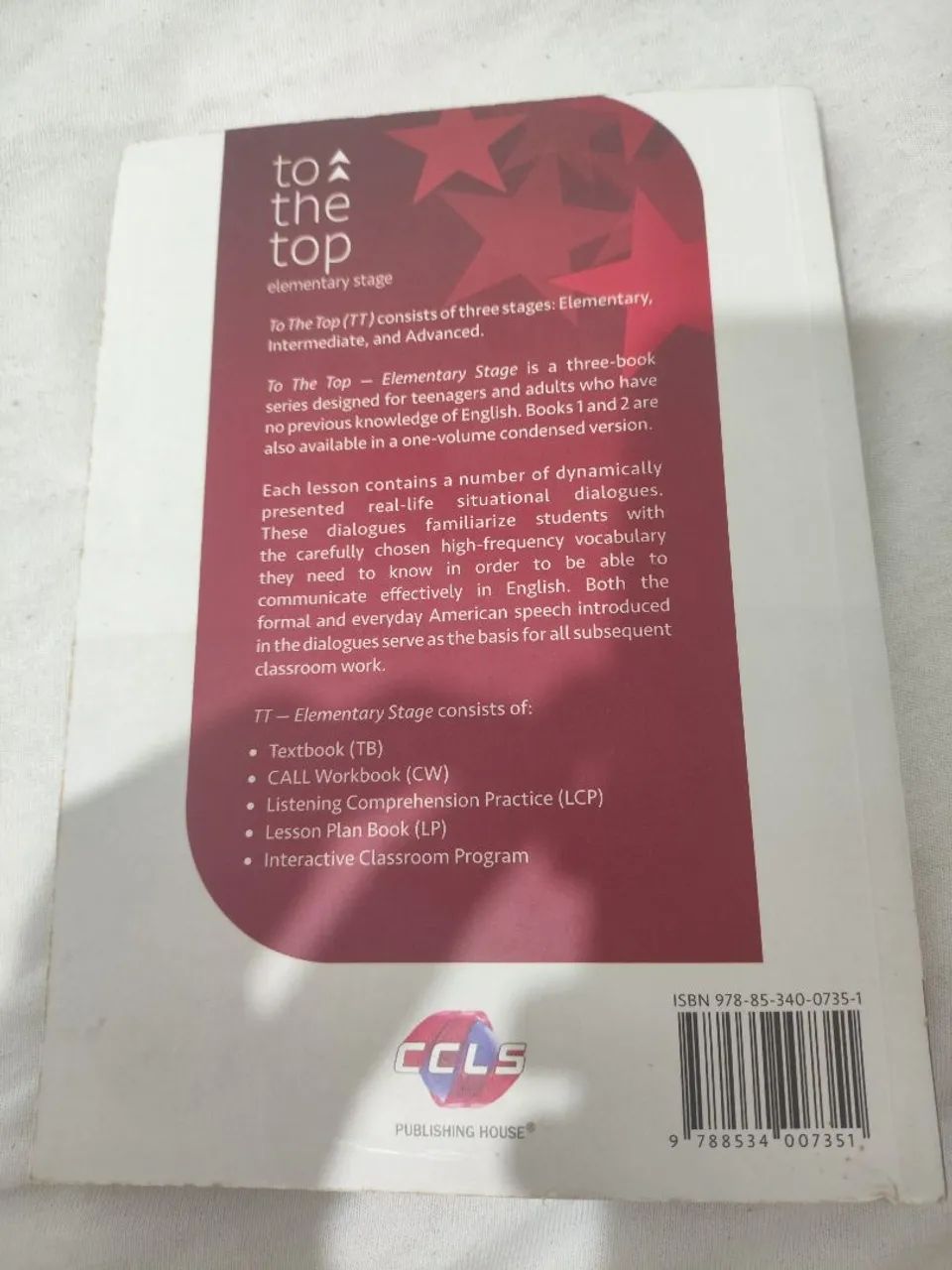 Livro CCAA textbook 1 to the top elementary stage - Foto 2