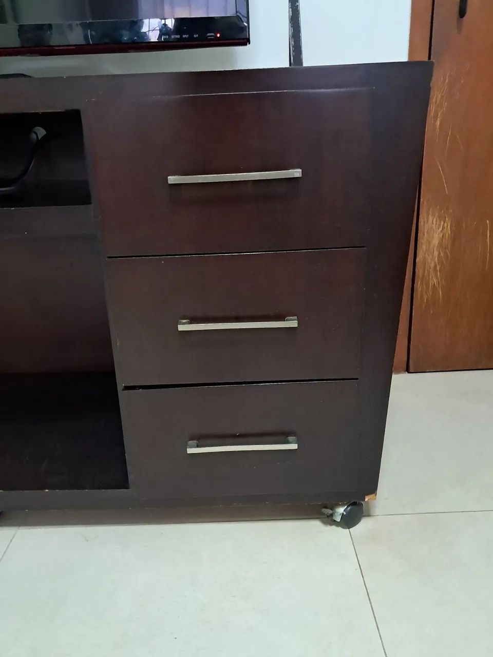 Rack TV Madeira Maciça - Foto 2