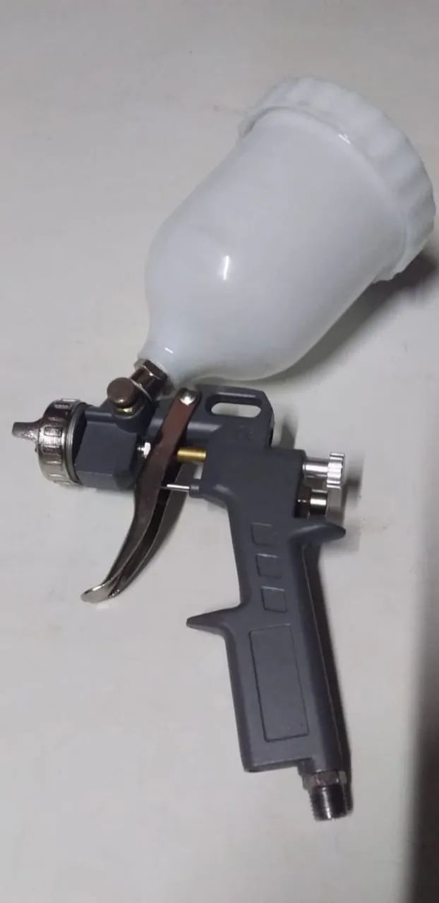 Pistola de pintura para compressor de reservatório nova zero  - Foto 2