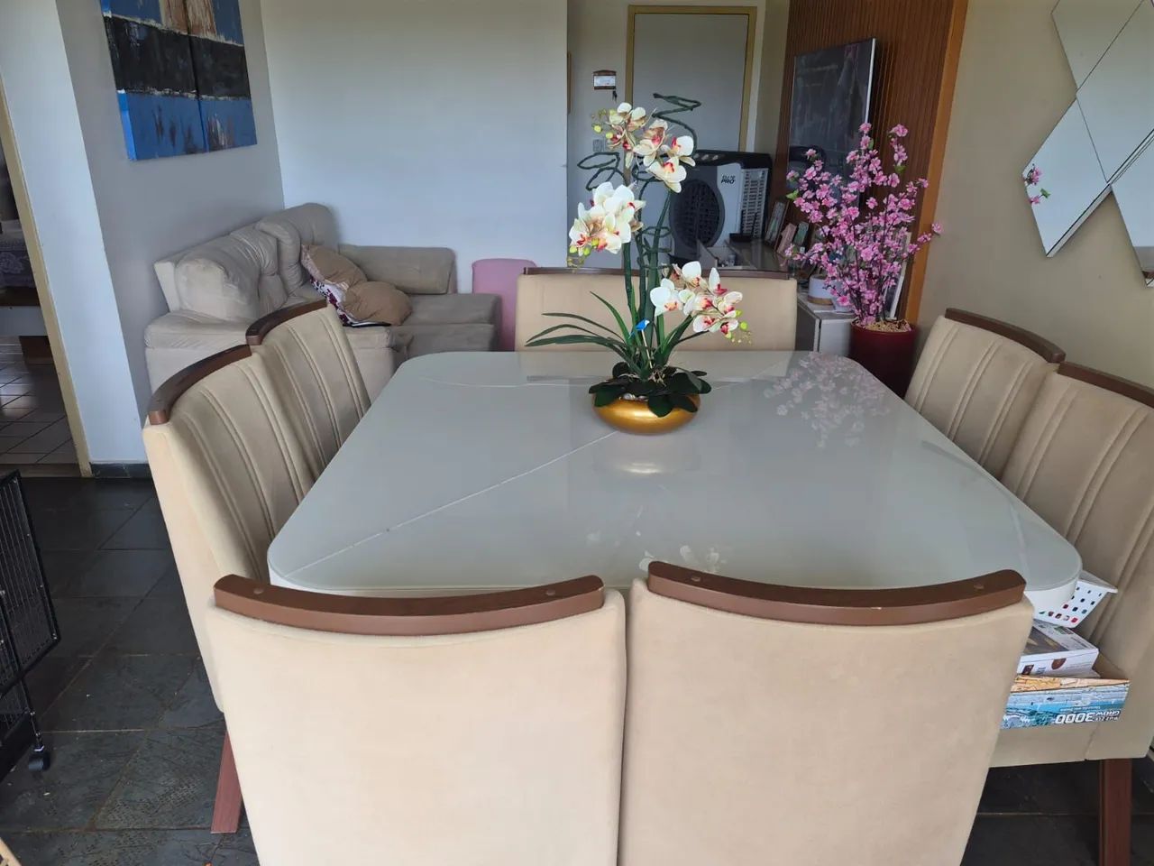 Mesa quadrada 8 lugares  - Foto 5