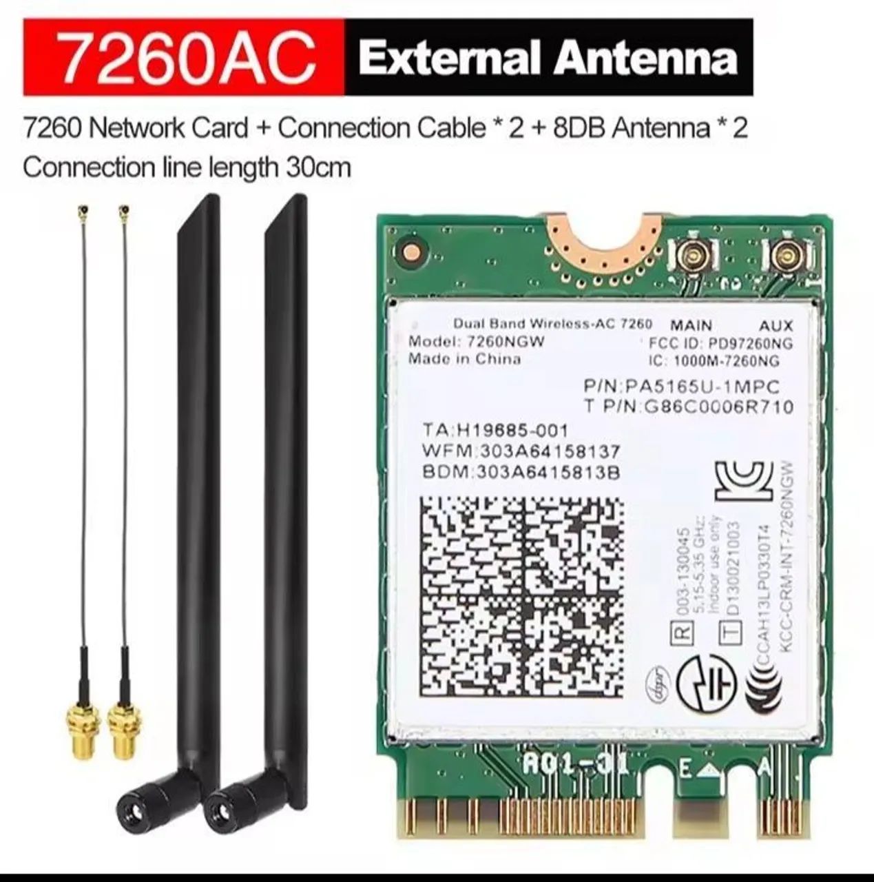 Placa Wi-fi 5 1200Mbps bluetooth 4.0 - Foto 2