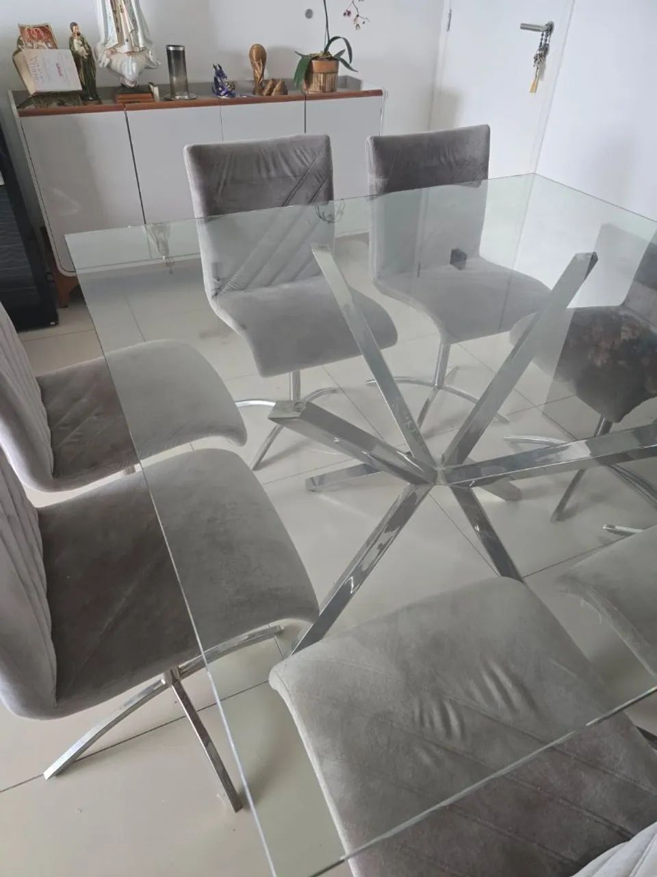Mesa quadrada com 8 cadeiras  - Foto 5