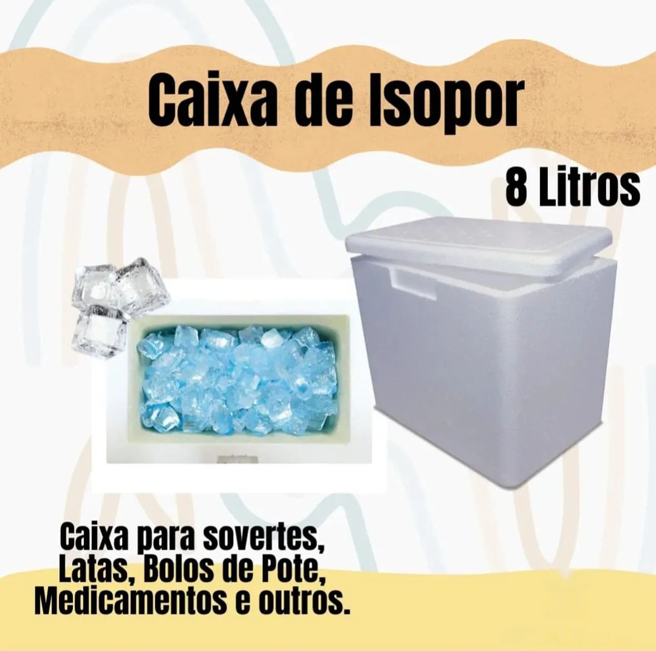 Kit com 10 caixas de isopor 8 litros  - Foto 2