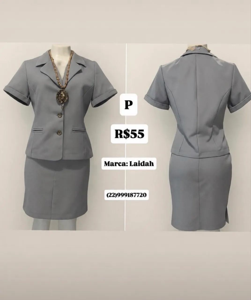 CONJ. FEM. - BLAZER C/ SAIA - Foto 3