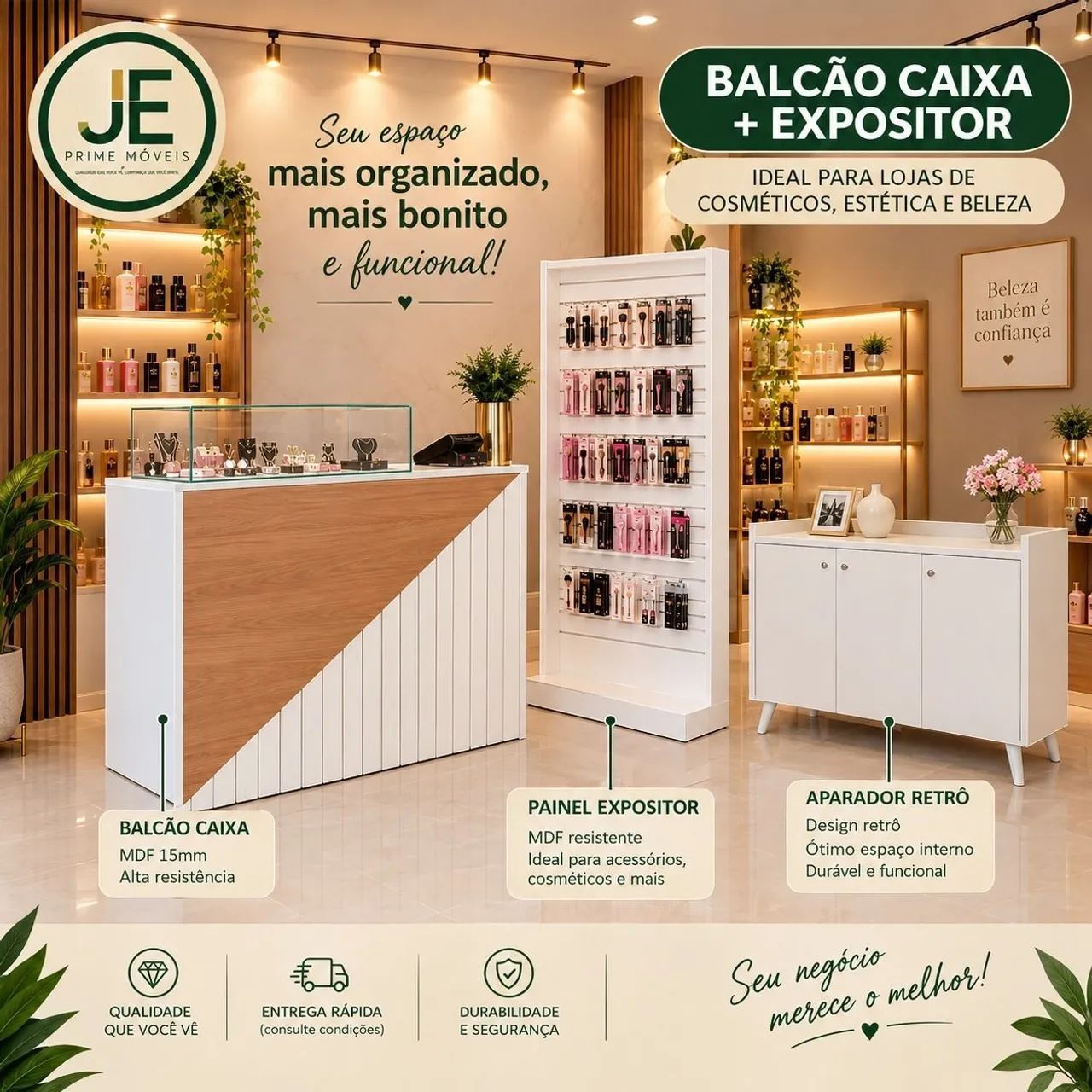 Móveis para loja em mdf