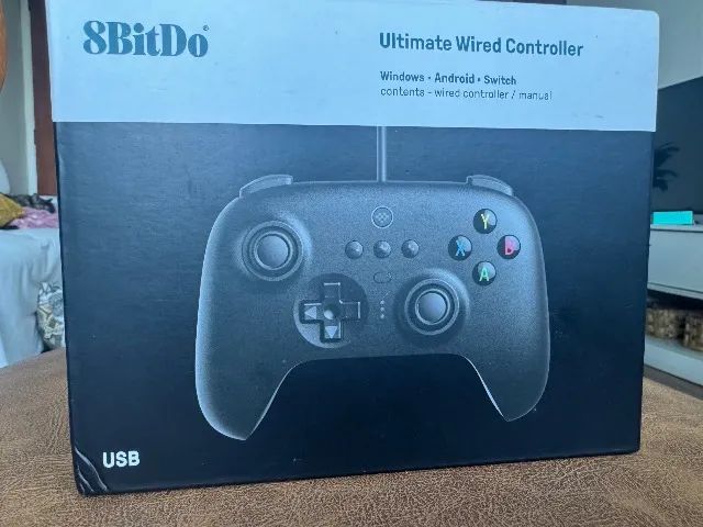 Controle 8bitdo Ultimate Wired Preto USB