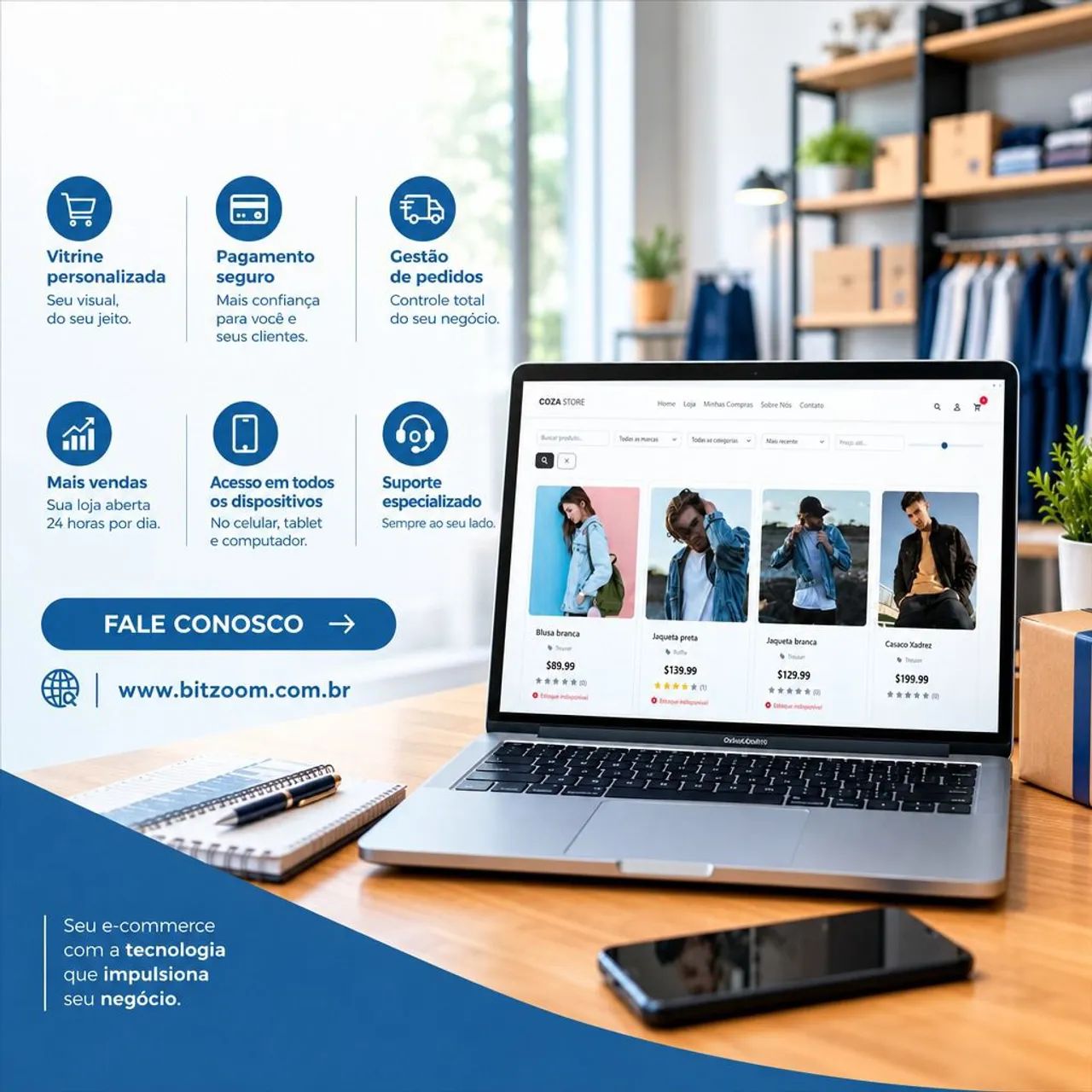 Loja virtual ( e-commerce) profissional para sua empresa | BitZOOM  - Foto 2