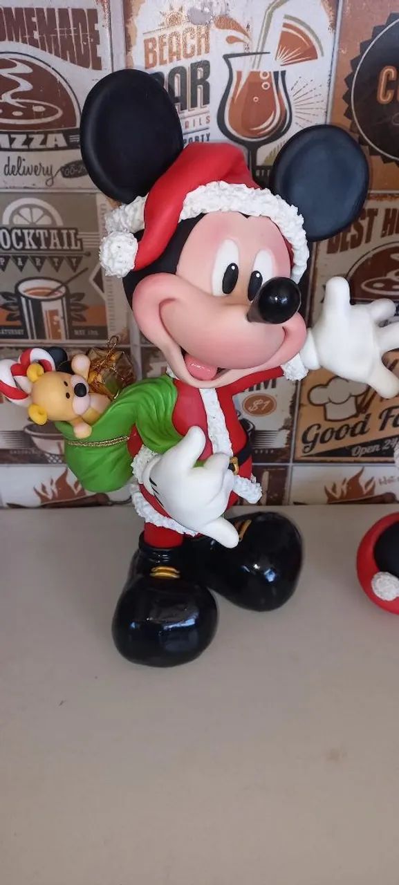 Mickey e Minnie Natalinos em Biscuit - Foto 2