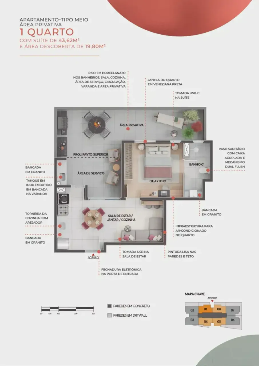 PLANTA 43m²