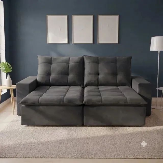 Sofá retrátil e reclinável (PRODUTO NOVO) - Foto 2
