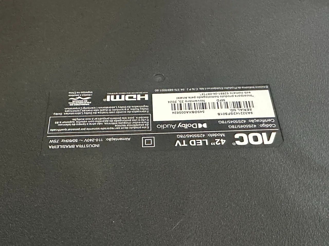 TV Smart AOC Roku 42" Full HD