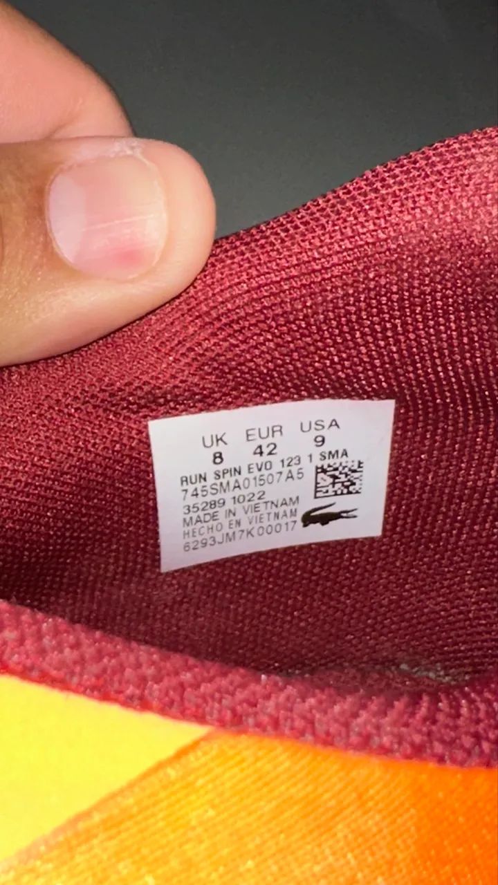 Tenis lacoste run spin evo laranja - Foto 4