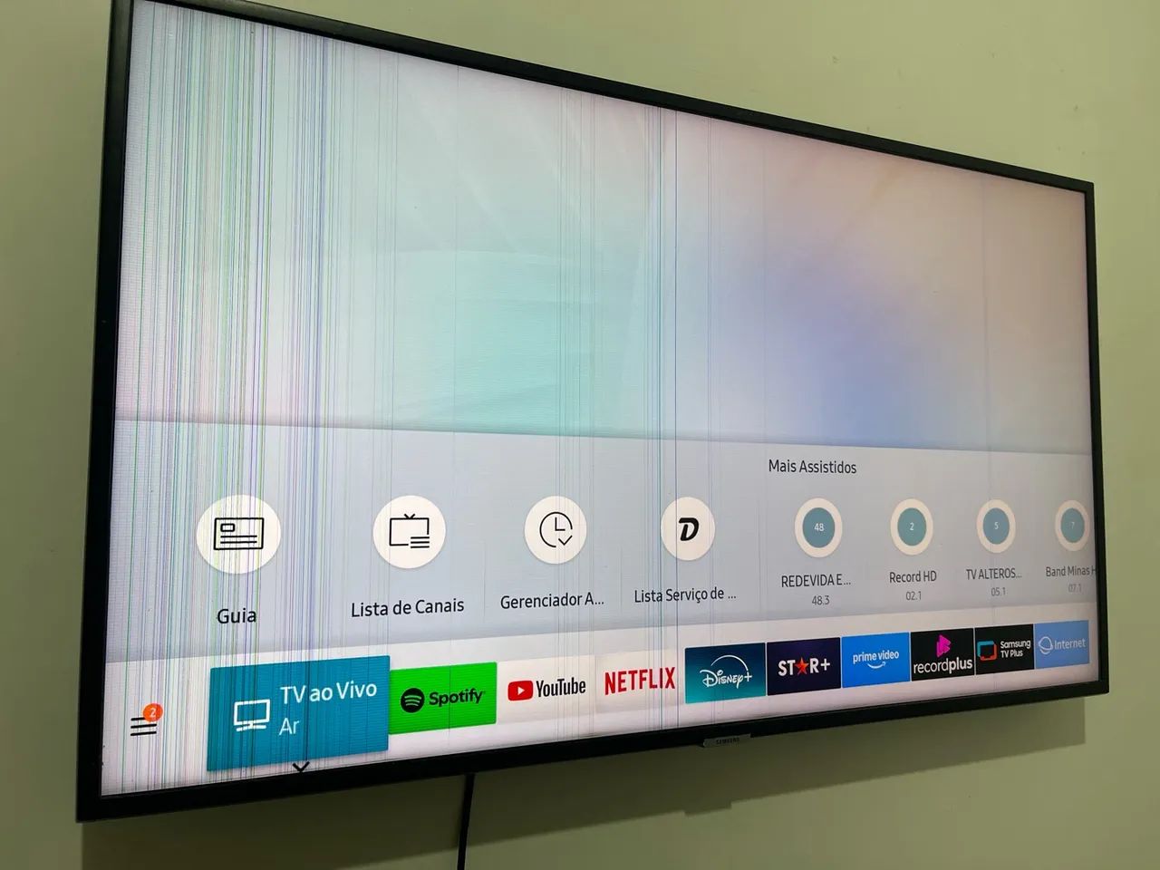 Tv 40 polegadas Samsung UHD ( tela com riscos)  - Foto 3