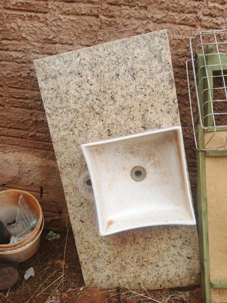 Pia com pedra 