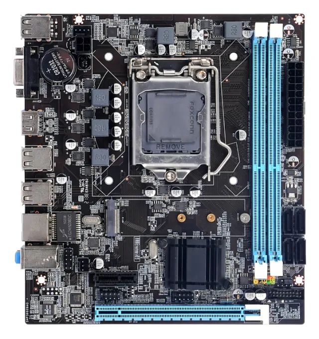 Placa Mãe Bluecase BMBB75-D3HGU-M2R2BX LGA1155 DDR3 M.2 NVMe HDMI VGA Intel pode retirar n - Foto 3