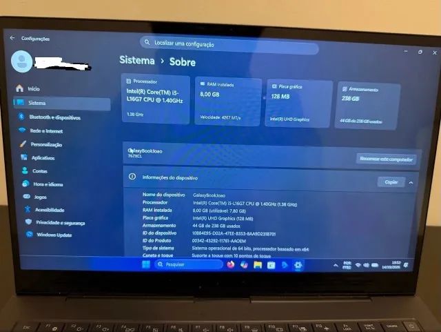 Notebook Samsung Galaxy book S Core I5 10th NP767XCM - Foto 4