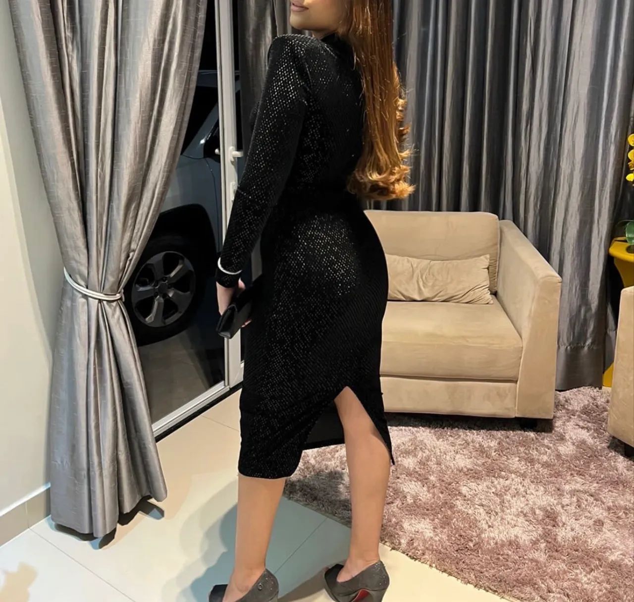 Vestido preto elegante 
