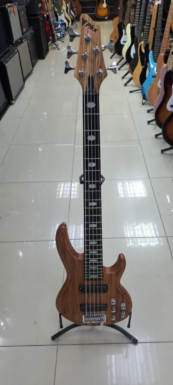 PHOENIX BAIXO 5 CORD BS-5 ATIVO CEDRO (GN) - Instrumentos musicais