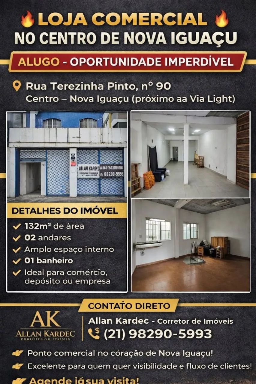 Alugo 132m². Centro - Nova lguaçu/RJ.  - Foto 2