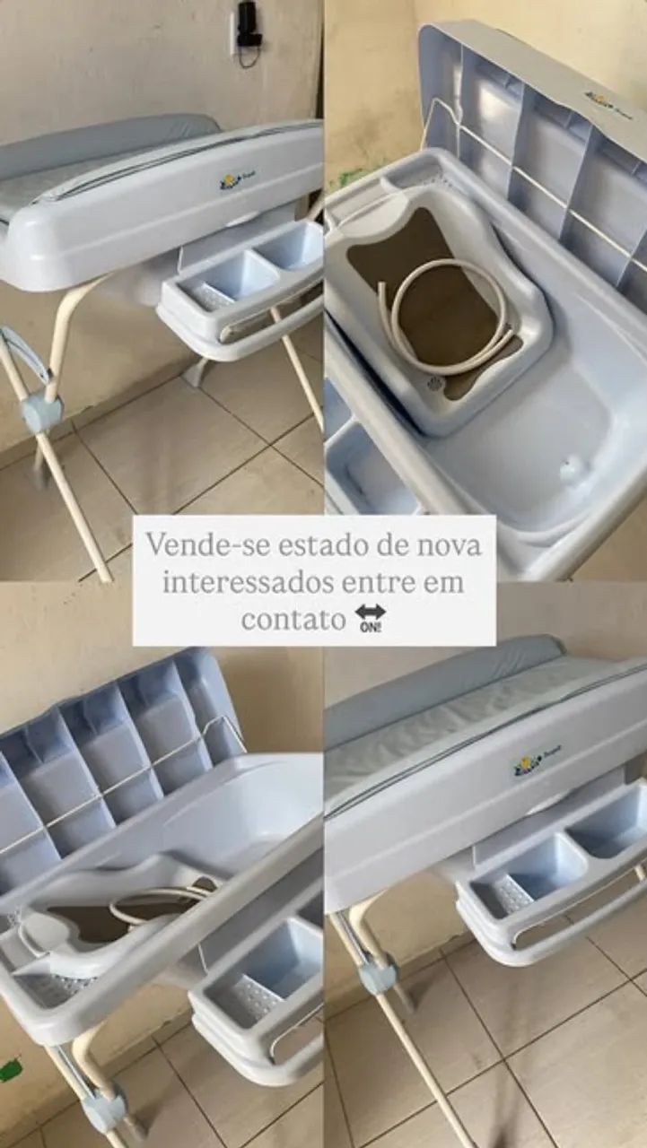 Banheira com trocador 