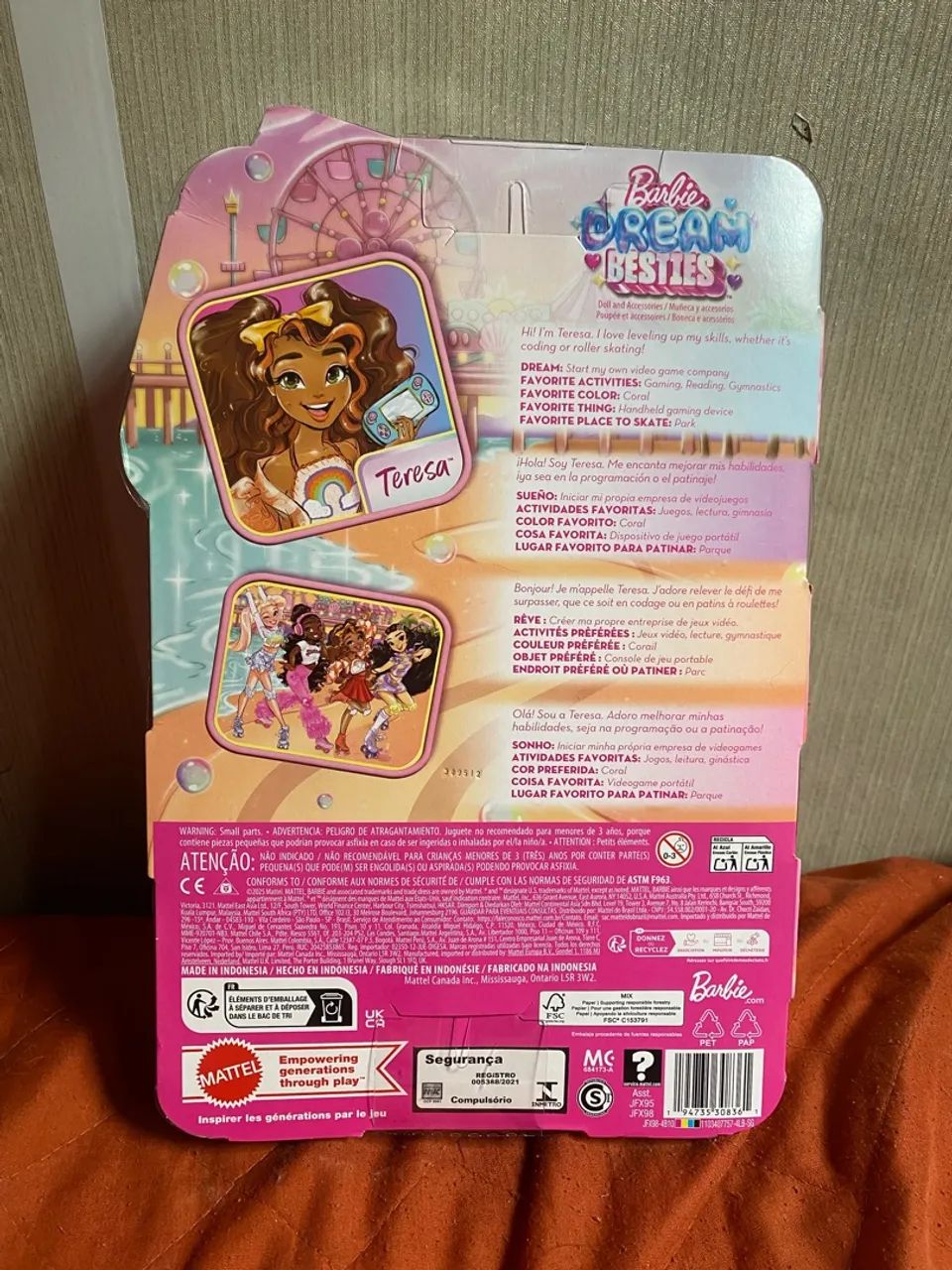 Barbie Teresa dream besties patins  - Foto 2