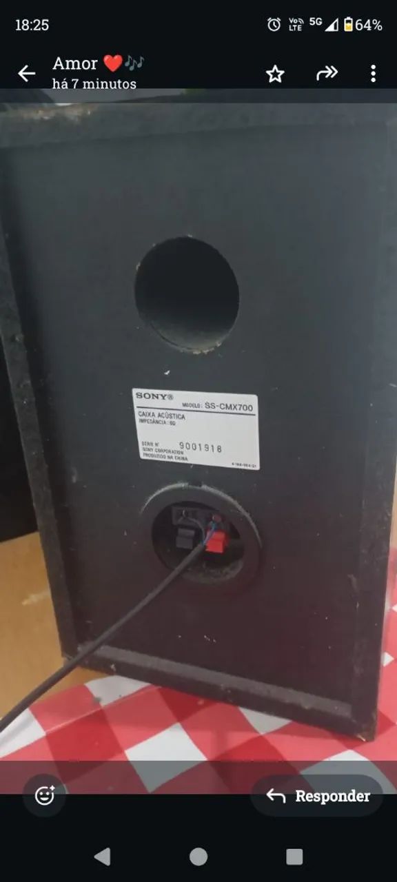 CAIXAS ANTIGAS SONY 6 OHMS - NO PRECINHO PRA VENDER RAPIDÃO - SS-CMX700 - Foto 2