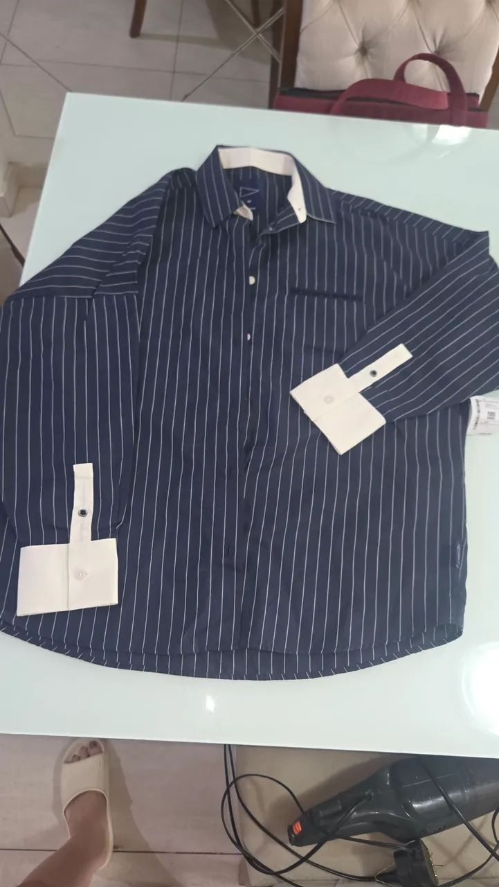 Camisa oversized feminina manga longa