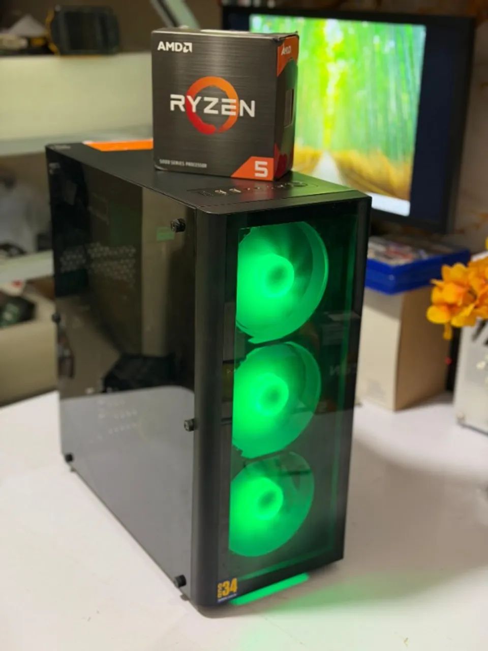 PC  Ryzen 5 4650G PRO + GTX 1660 Super + 16GB - Foto 2