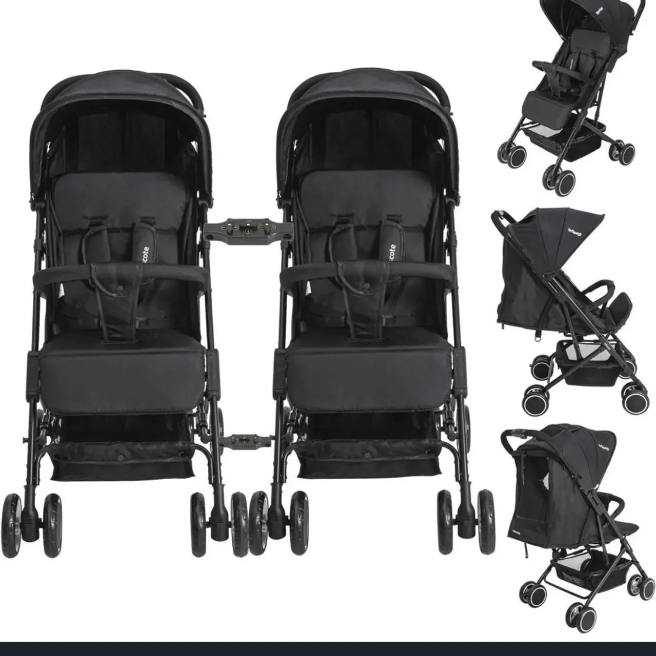 Carrinho + bebê conforto GÊMEOS 