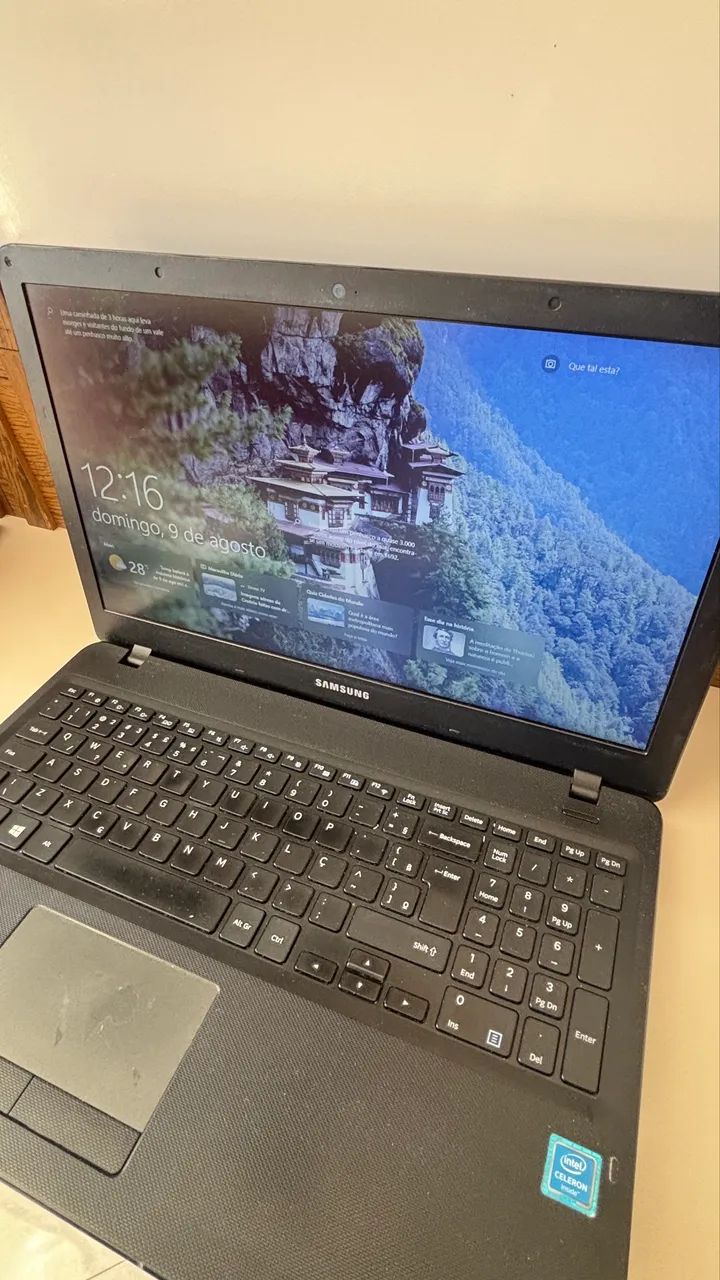 Notebook Samsung Intel Celeron 3865U | 4GB RAM | 64 Bits