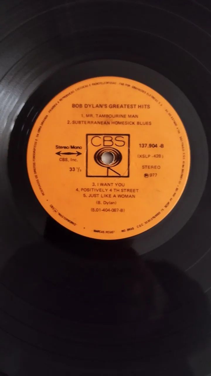 LP Vinil Bob Dylan Greatest Hits Vol. 1 (1977) VG/VG+ - Foto 5