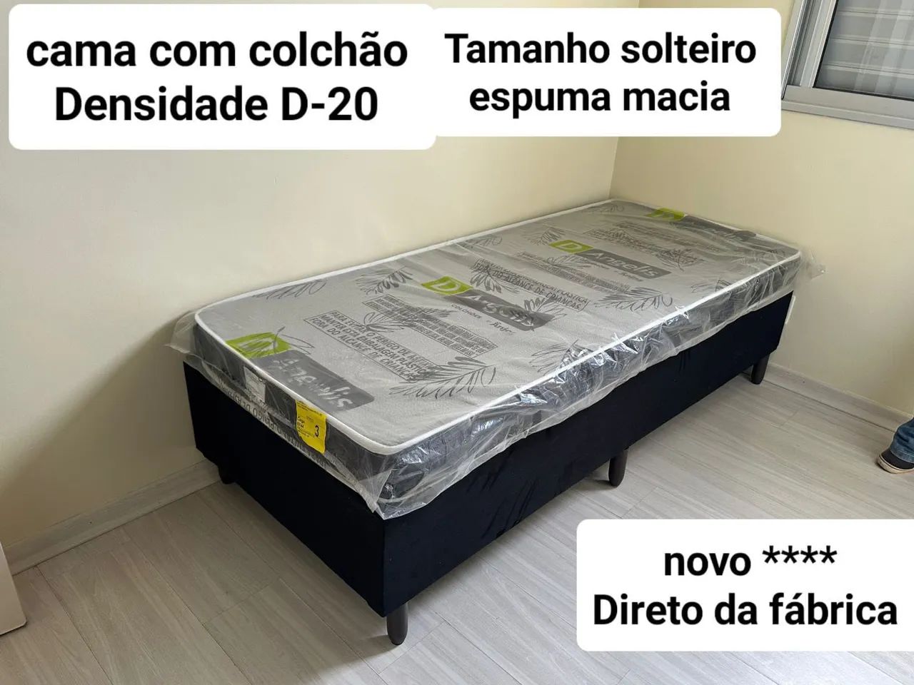 Cama solteiro nova direto da fábrica promoção hoje