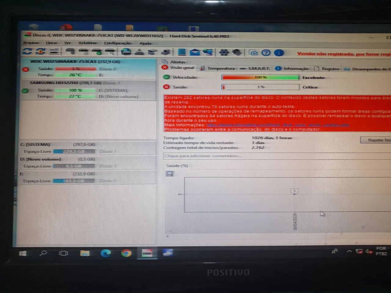 HD WDBlue 250Gb (alerta) - Foto 3