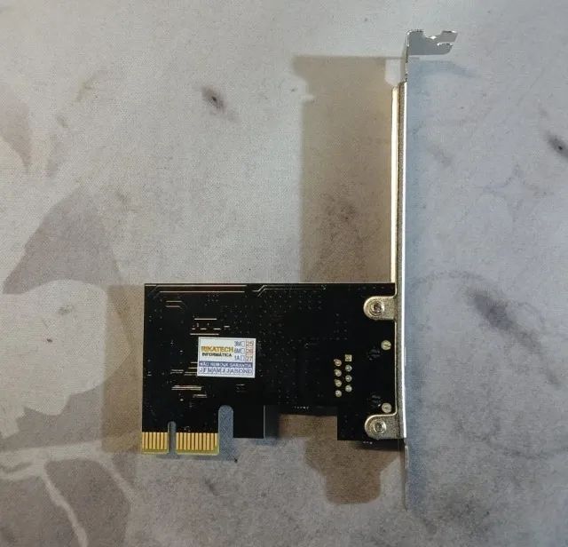 Placa de Rede Ethernet Realtek PCI-Express x1 (10/100/1000 Mbps) para PCs - Foto 5