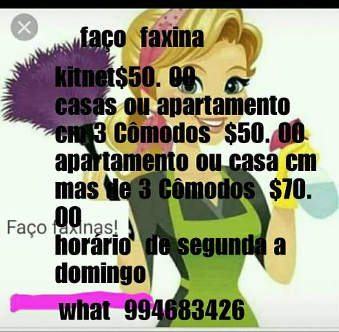 Faço faxina