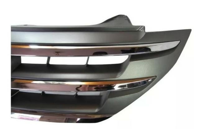 Grade Radiador Cinza Friso Cromado Honda Crv 2012 2013 2014 - Foto 4