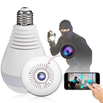 Lampada Câmera Espiã Segurança V360 Wifi Panorâmica B13 - Foto 3