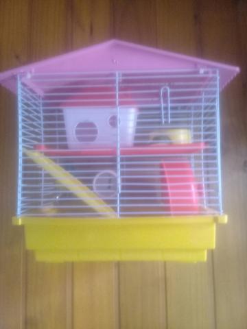Casa de hamister com um hamister branco macho - Foto 4